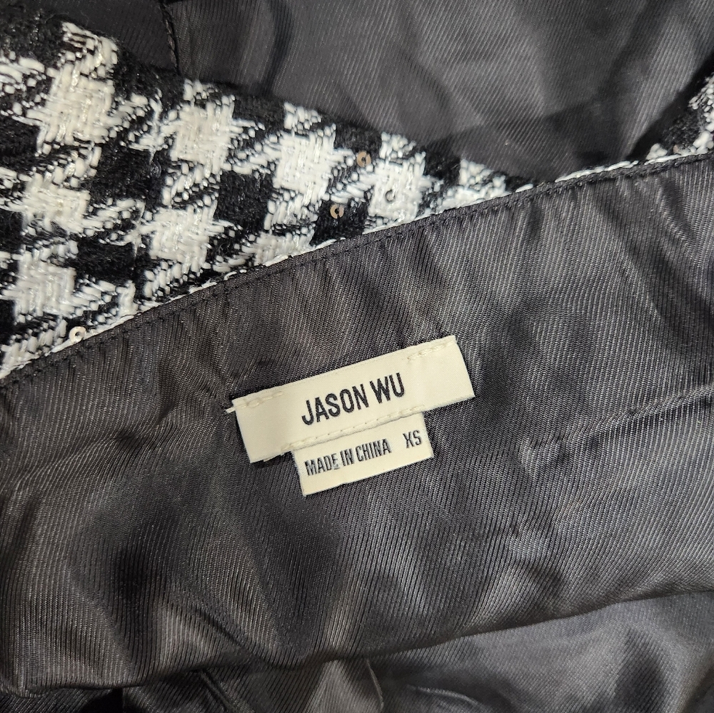 Jason Wu Houndstooth Crop Top Tank - image 3